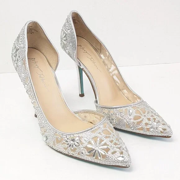 Betsey Johnson Shoes Betsey Johnson Ethan Pumps Silver Womens